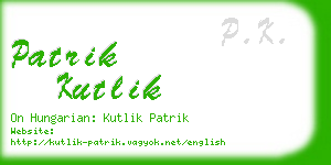 patrik kutlik business card